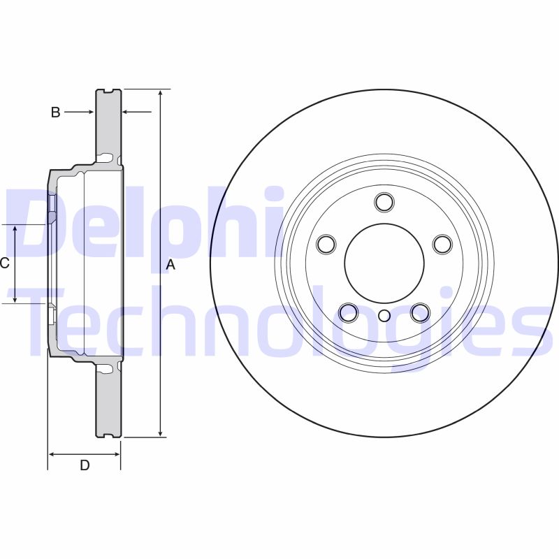 Remschijven Delphi Diesel BG9120