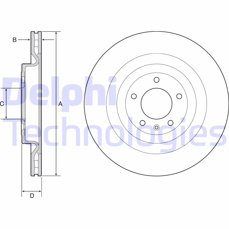 Remschijven Delphi Diesel BG9126C