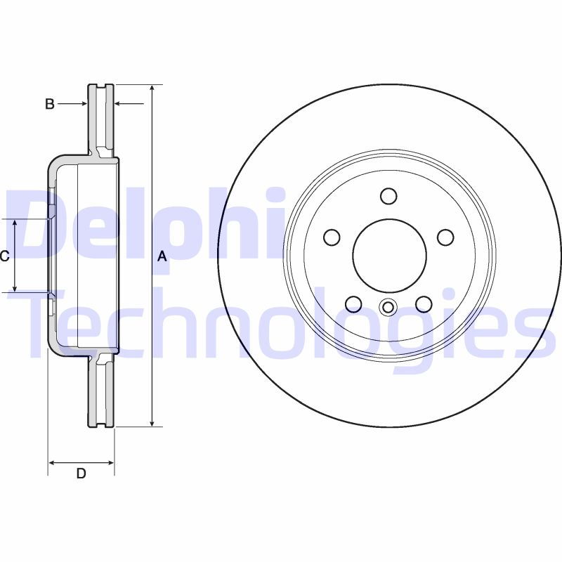 Remschijven Delphi Diesel BG9130C