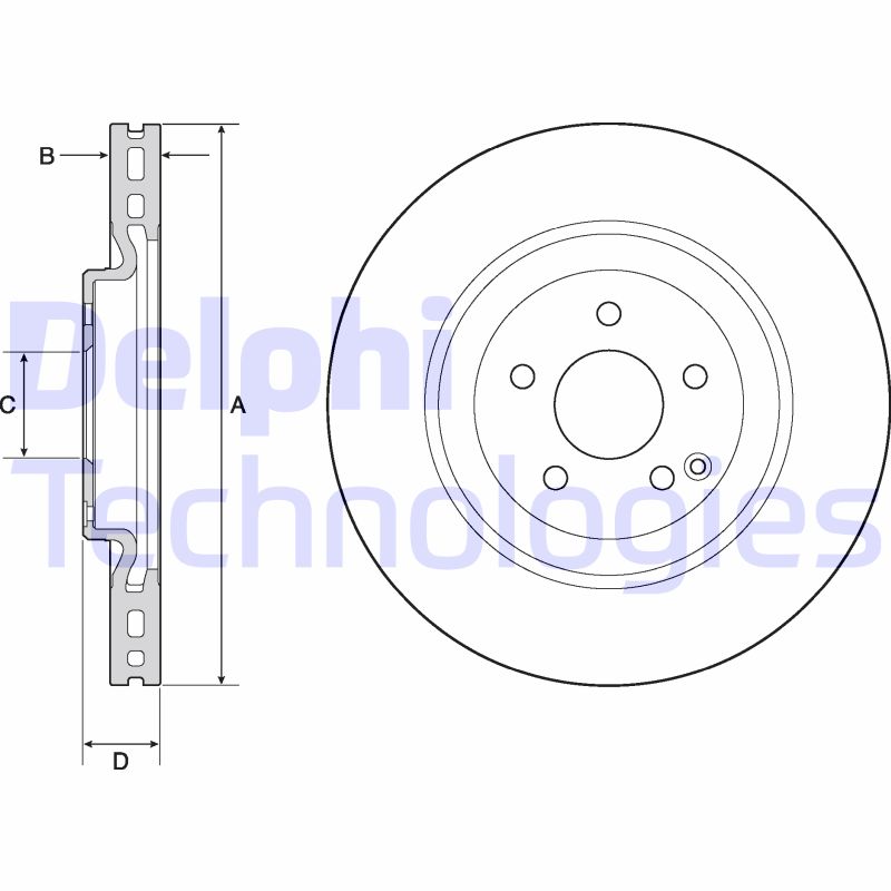 Remschijven Delphi Diesel BG9144C