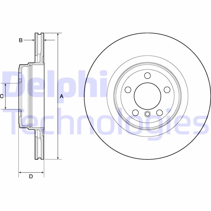 Remschijven Delphi Diesel BG9147C