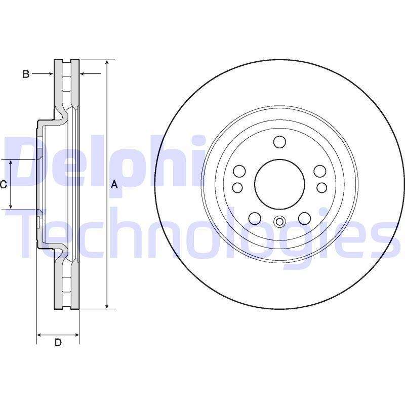 Remschijven Delphi Diesel BG9148C