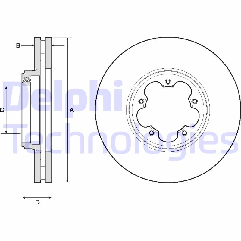 Remschijven Delphi Diesel BG9150