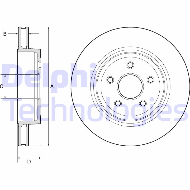 Remschijven Delphi Diesel BG9170C