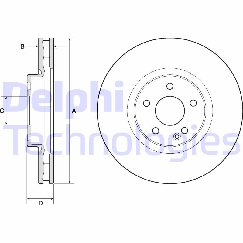 Remschijven Delphi Diesel BG9174C