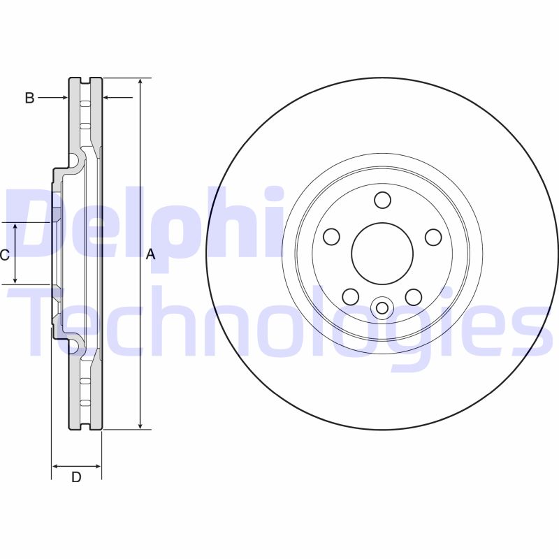 Remschijven Delphi Diesel BG9178C