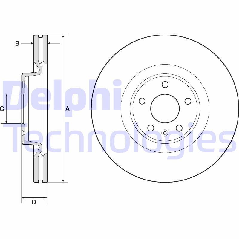 Remschijven Delphi Diesel BG9181C