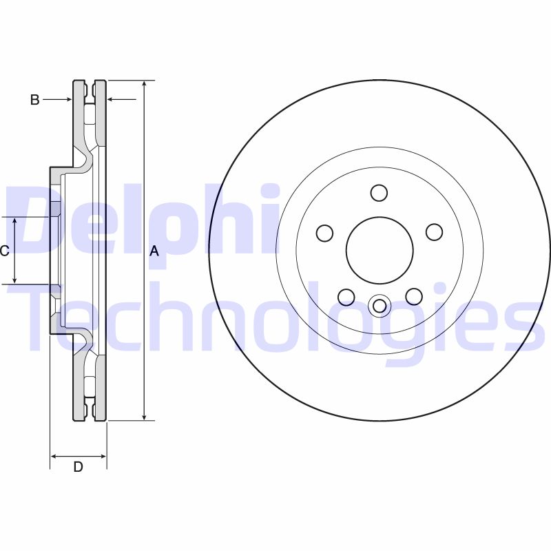 Remschijven Delphi Diesel BG9183C