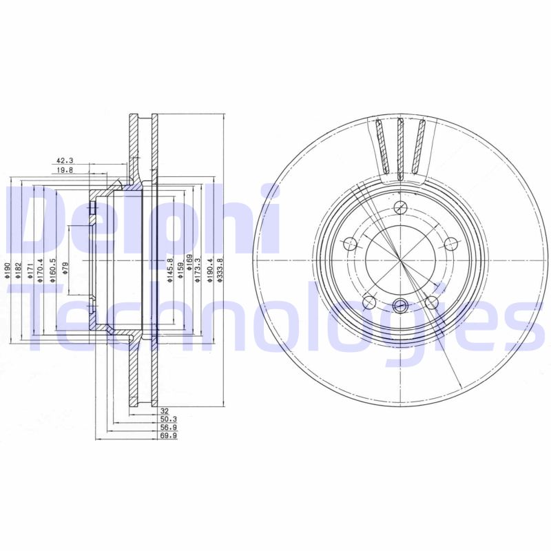 Remschijven Delphi Diesel BG9212