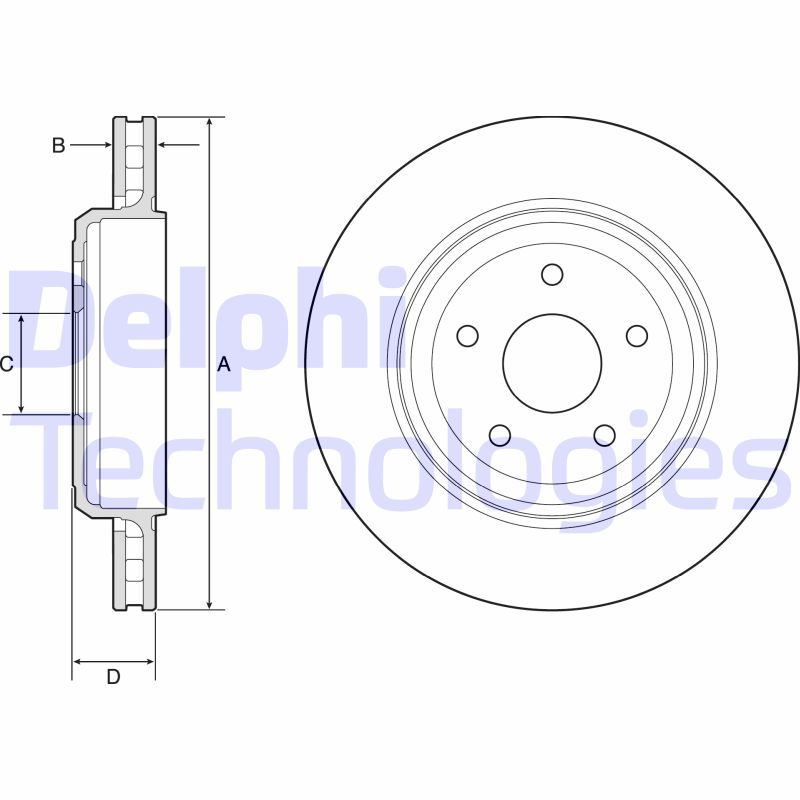 Remschijven Delphi Diesel BG9214C