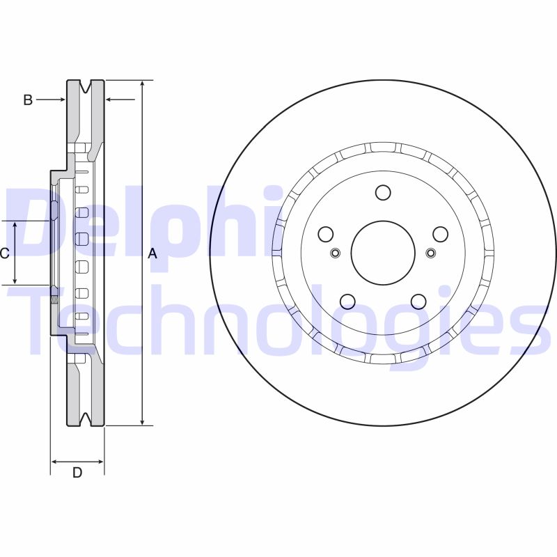 Remschijven Delphi Diesel BG9219C