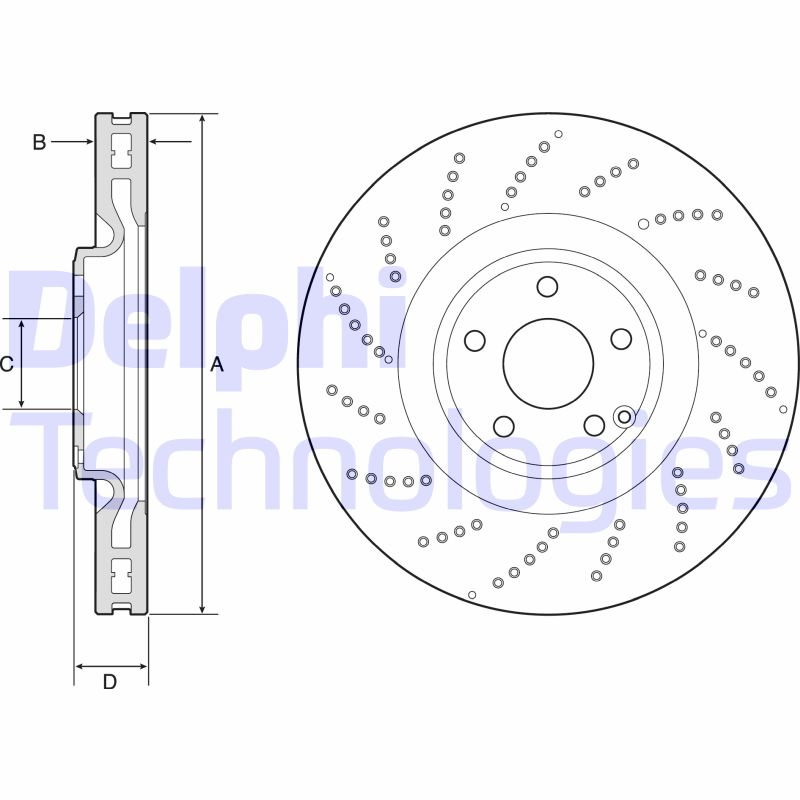 Remschijven Delphi Diesel BG9222C