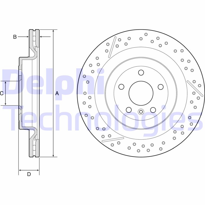 Remschijven Delphi Diesel BG9223C