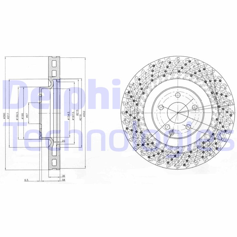 Remschijven Delphi Diesel BG9878