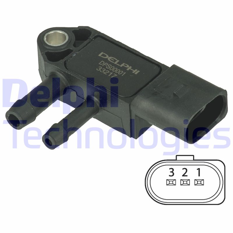 Uitlaatgasdruk sensor Delphi Diesel DPS00001