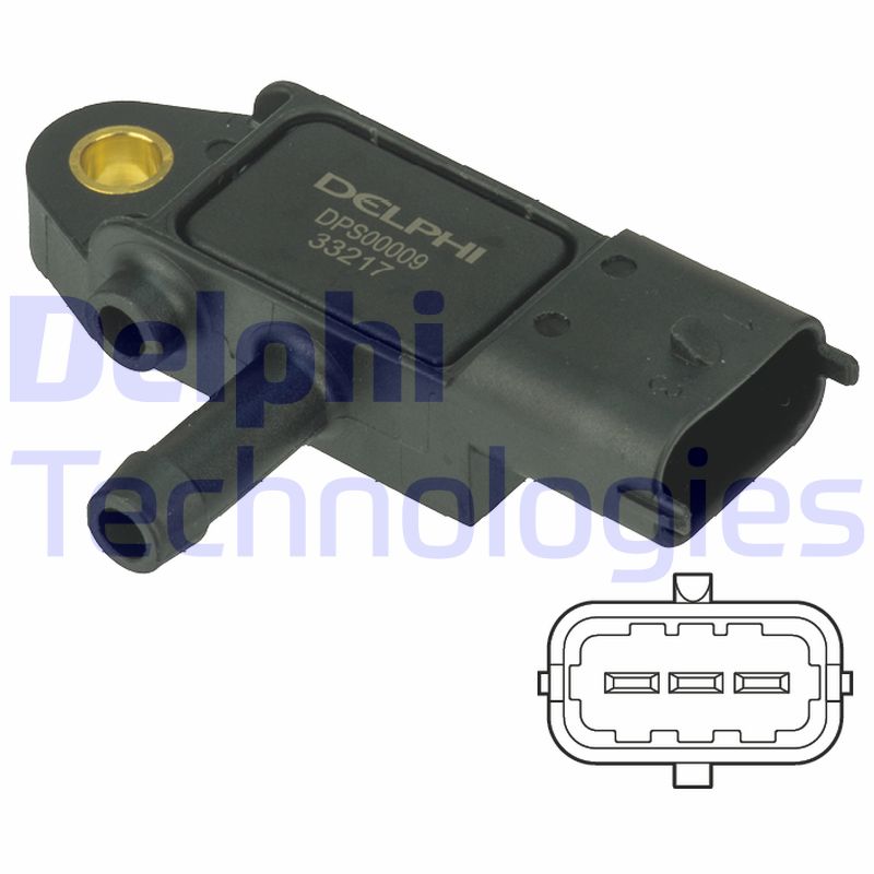 Uitlaatgasdruk sensor Delphi Diesel DPS00009