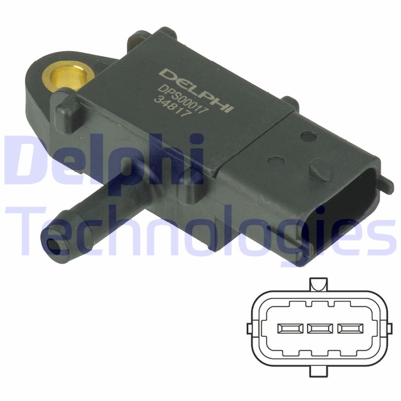 Uitlaatgasdruk sensor Delphi Diesel DPS00017