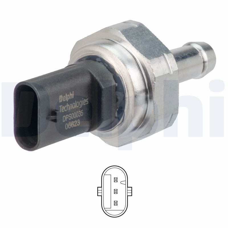 Uitlaatgasdruk sensor Delphi Diesel DPS00035-12B1