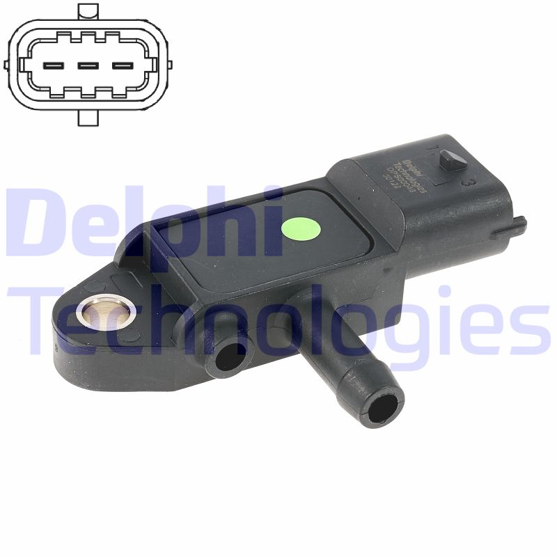 Uitlaatgasdruk sensor Delphi Diesel DPS00048-12B1