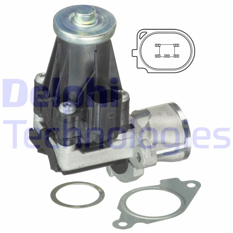 EGR-klep Delphi Diesel EG10443-12B1