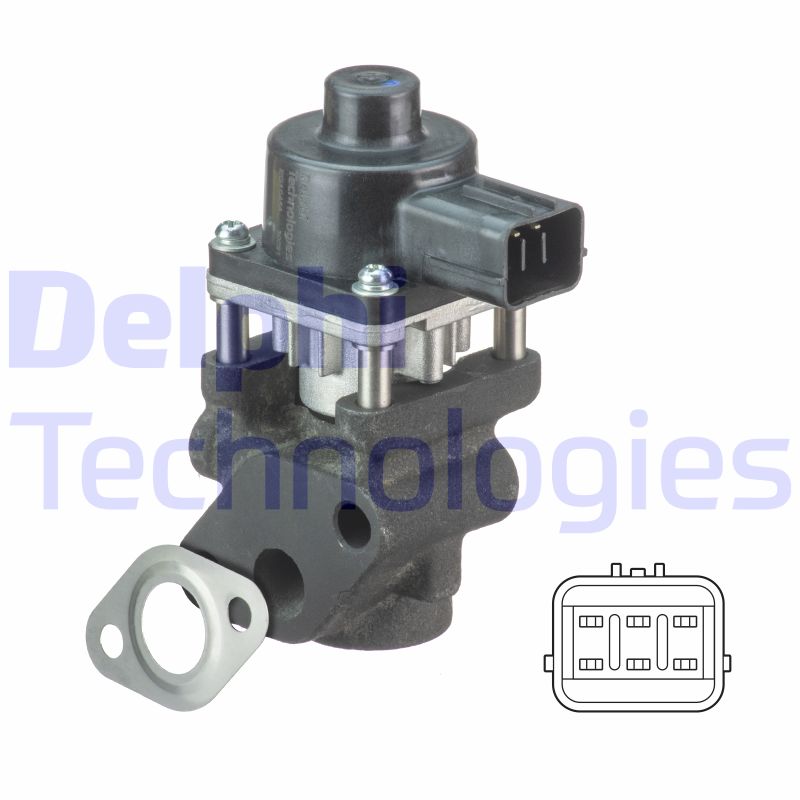 EGR-klep Delphi Diesel EG10454-12B1