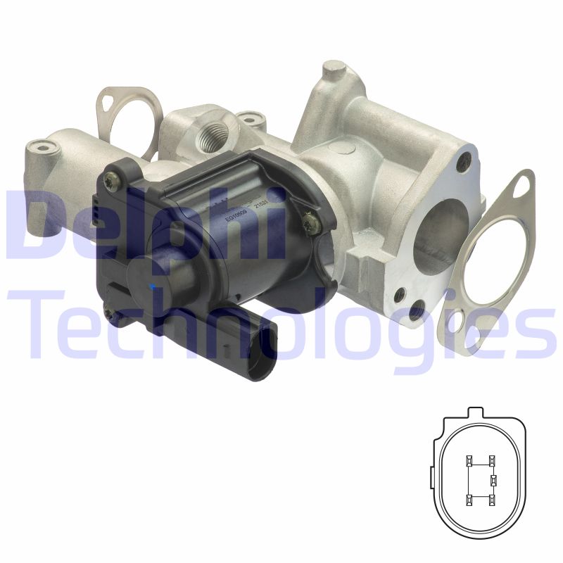EGR-klep Delphi Diesel EG10509-12B1