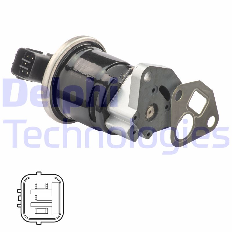 EGR-klep Delphi Diesel EG10519-12B1