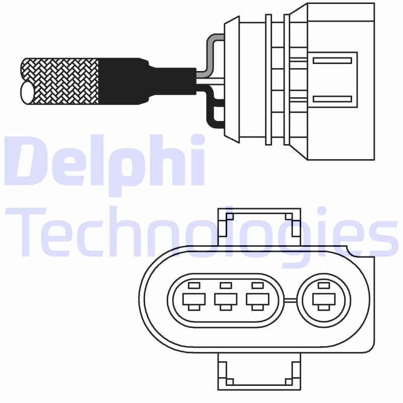 Lambda-sonde Delphi Diesel ES10979-12B1