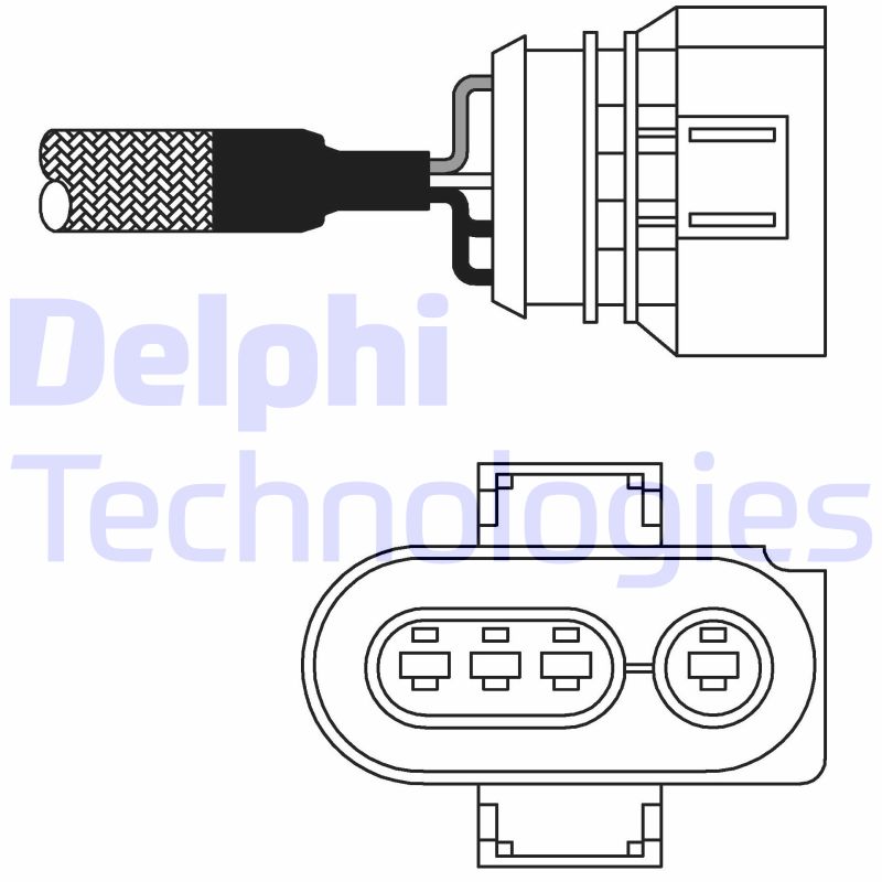 Lambda-sonde Delphi Diesel ES10980-12B1