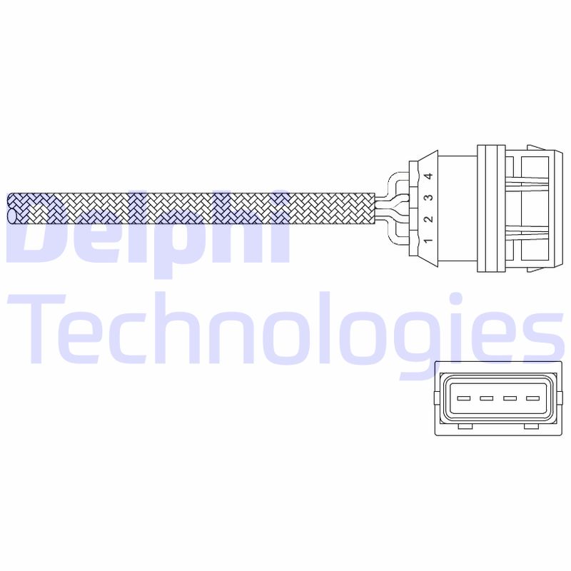 Lambda-sonde Delphi Diesel ES11036-12B1