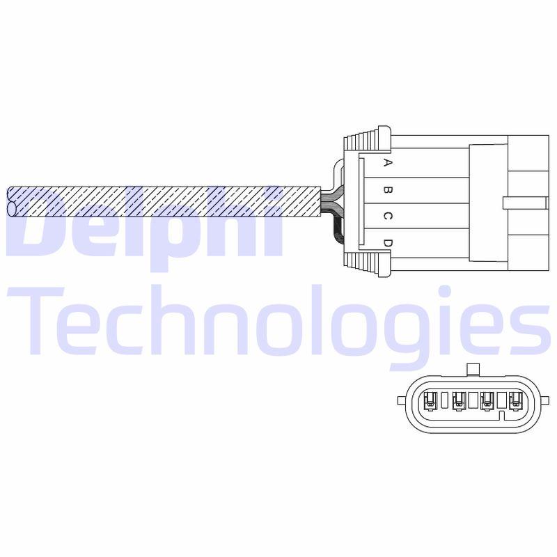 Lambda-sonde Delphi Diesel ES11055-12B1