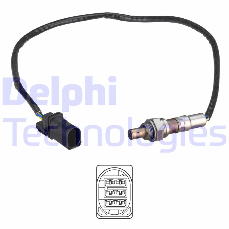 Lambda-sonde Delphi Diesel ES21291-12B1