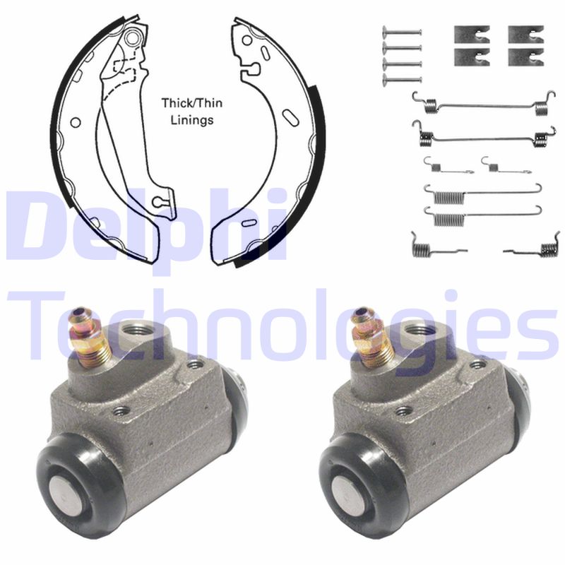 Remschoen set Delphi Diesel KP923
