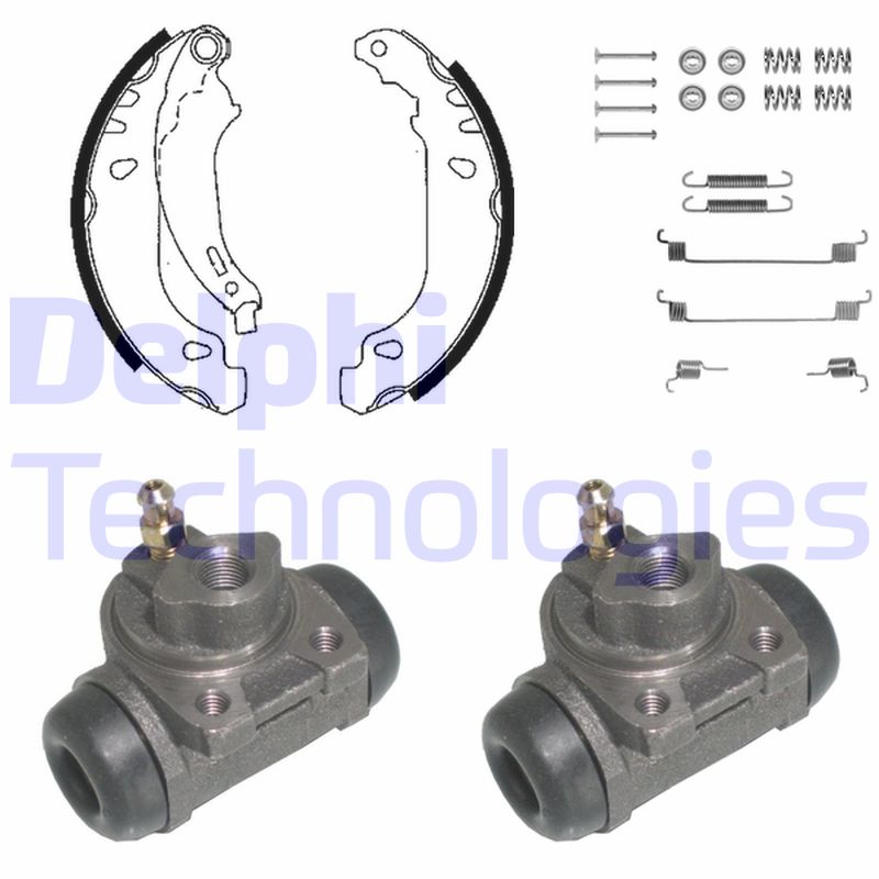 Remschoen set Delphi Diesel KP950