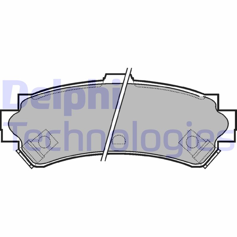 Remblokset Delphi Diesel LP1012