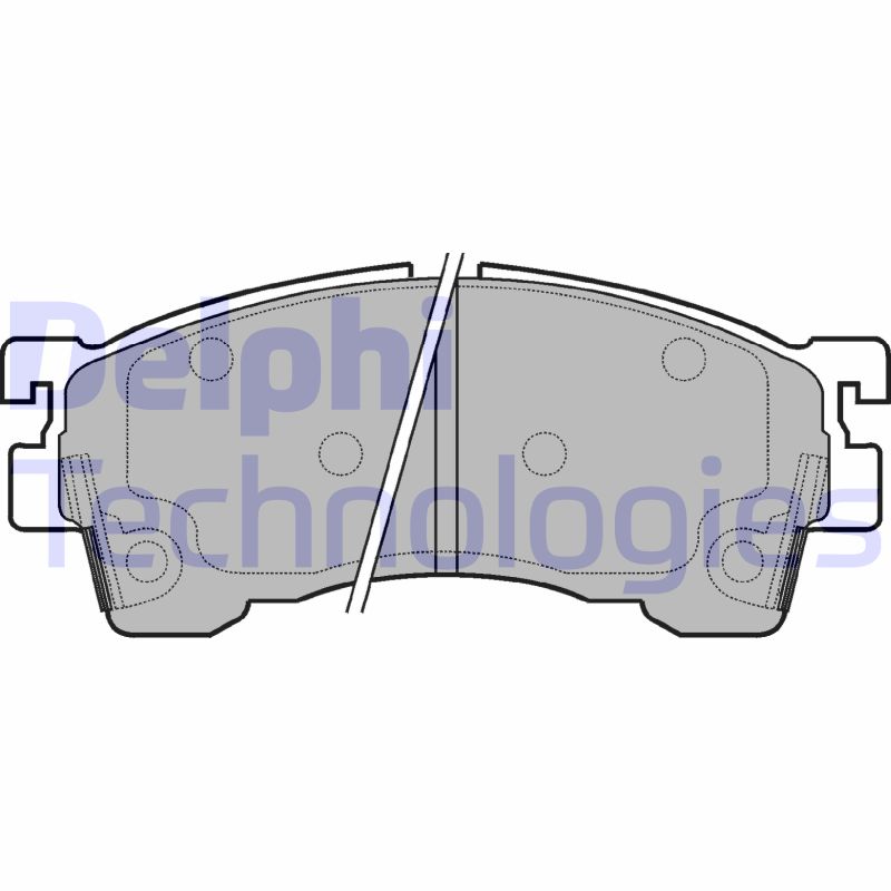 Remblokset Delphi Diesel LP1076