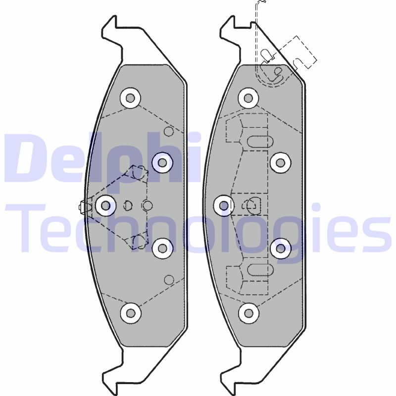 Remblokset Delphi Diesel LP1161