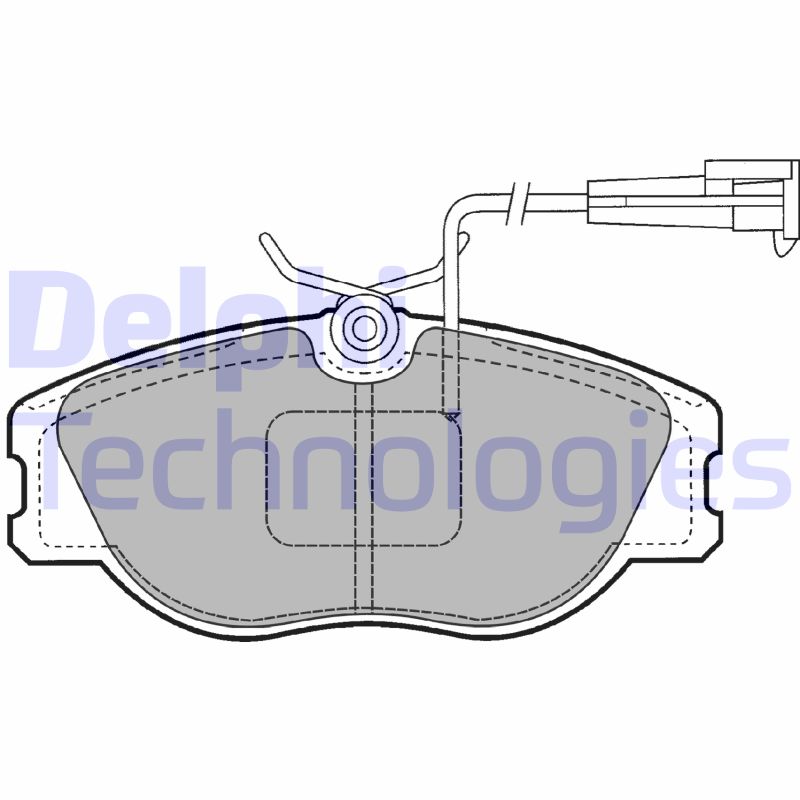 Remblokset Delphi Diesel LP1400