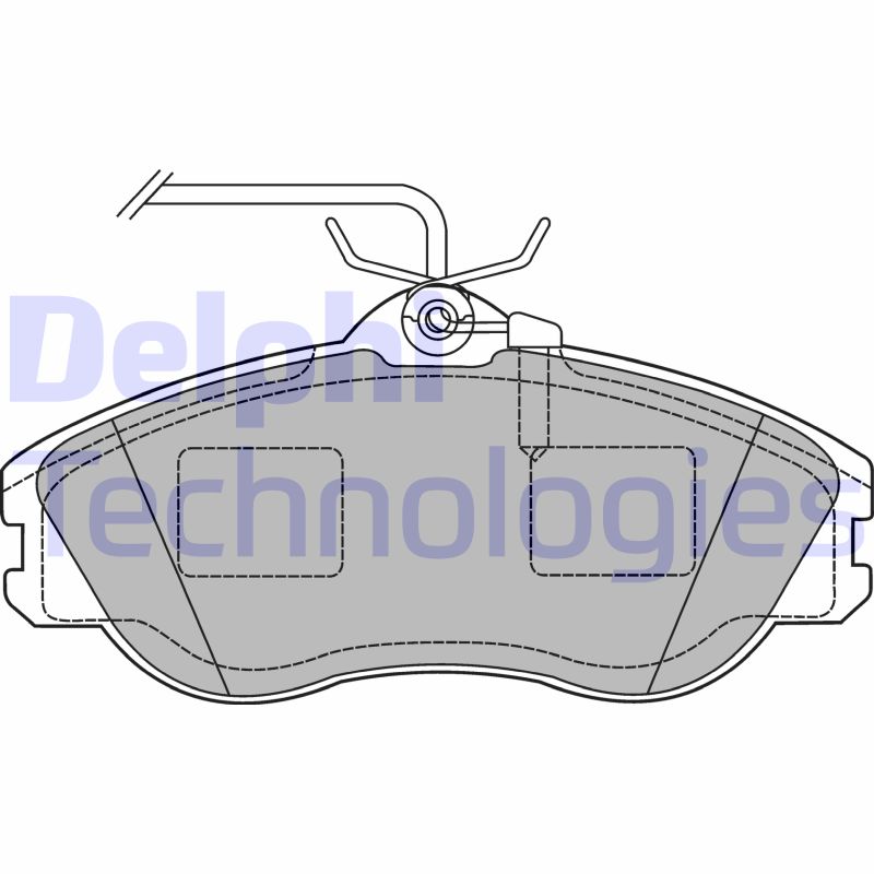 Remblokset Delphi Diesel LP1454