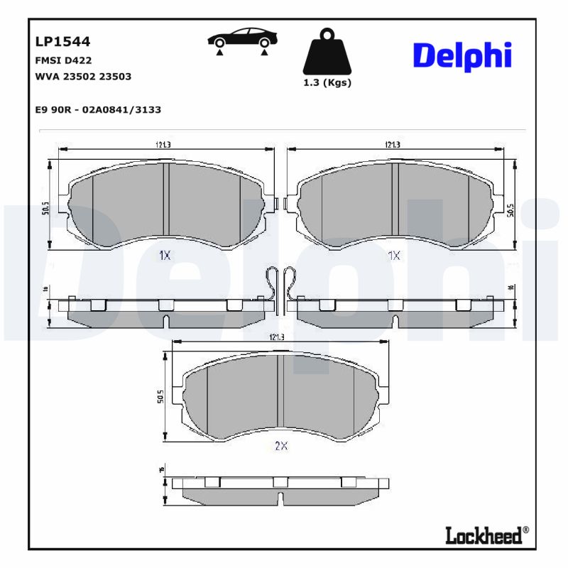 Remblokset Delphi Diesel LP1544