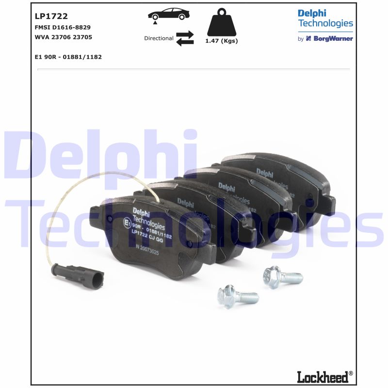 Delphi Diesel Remblokset LP1722