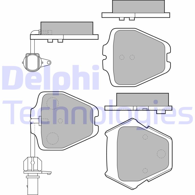 Remblokset Delphi Diesel LP1903