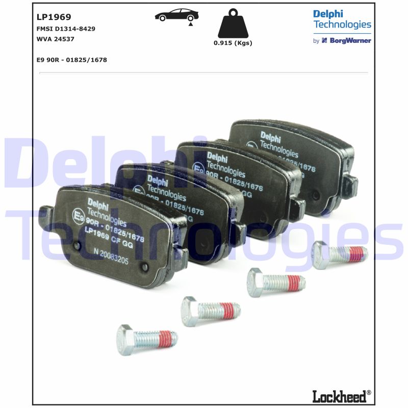 Delphi Diesel Remblokset LP1969
