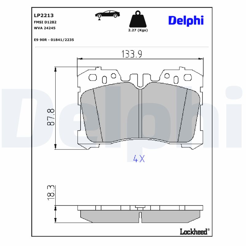 Remblokset Delphi Diesel LP2213