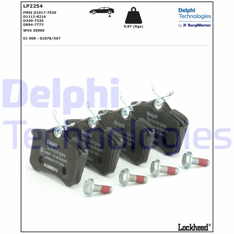 Delphi Diesel Remblokset LP2254