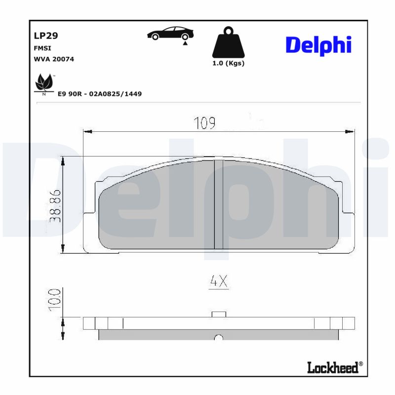 Remblokset Delphi Diesel LP29