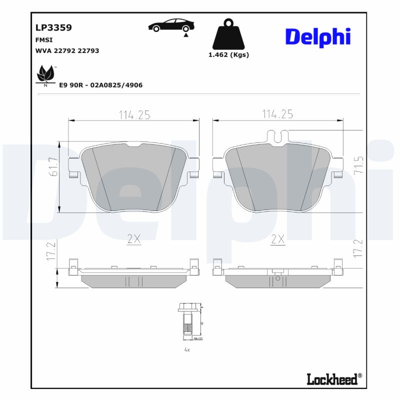 Remblokset Delphi Diesel LP3359