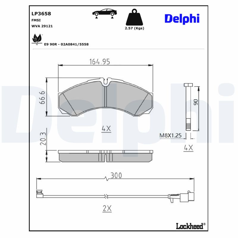 Remblokset Delphi Diesel LP3658