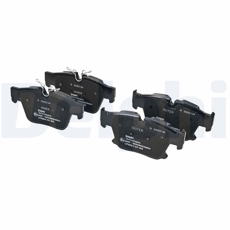 Remblokkenset, schijfrem Delphi Diesel LP3924
