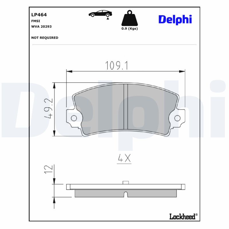 Remblokset Delphi Diesel LP464